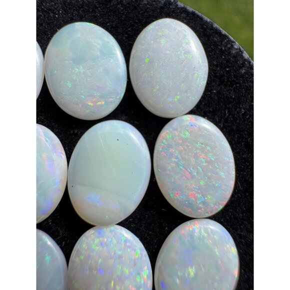 Australian Opal Cabochons Lot - 8.77 carats in Display Box #164 - Picture 7 of 7